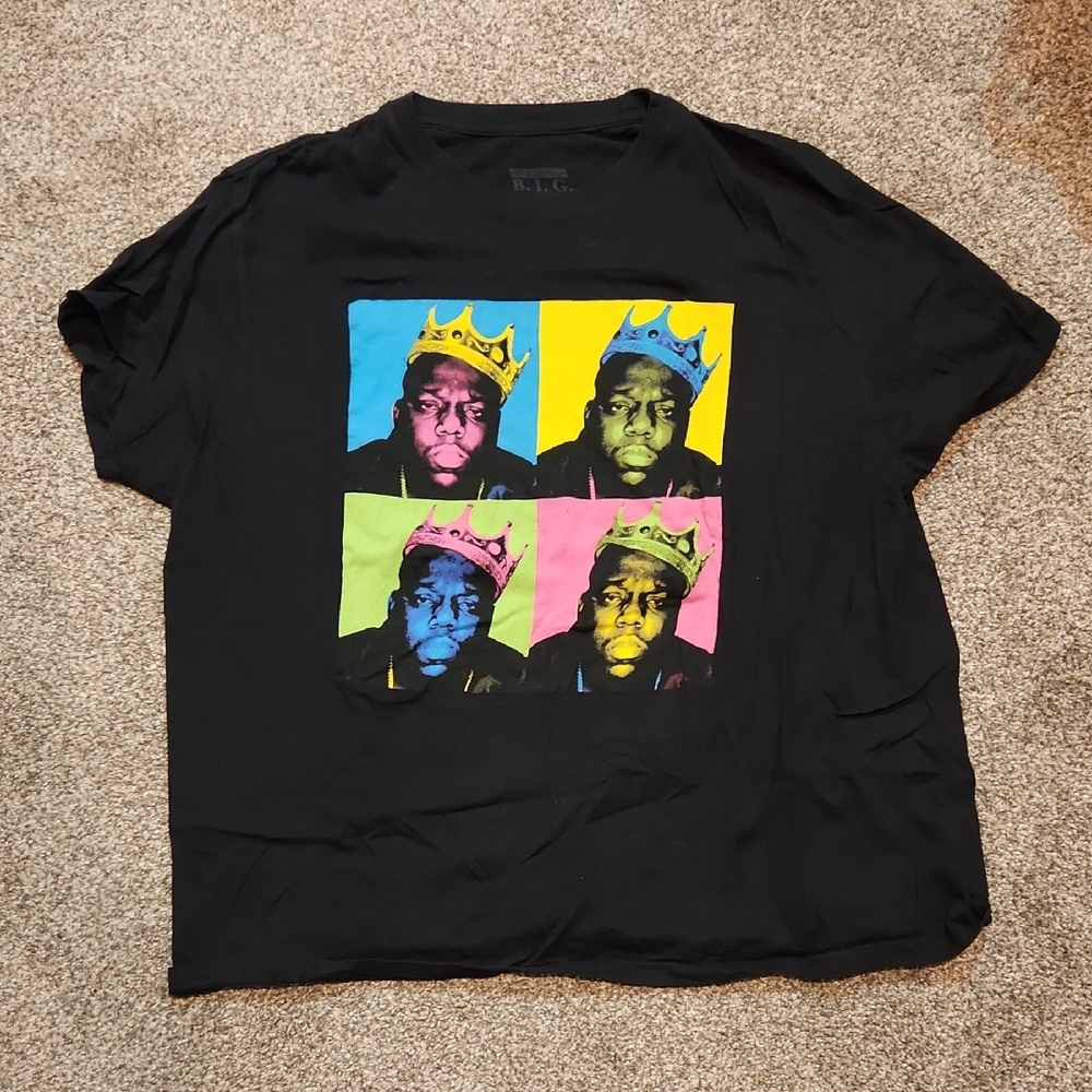 The Notorious B.I.G. with Multicolor Pop Art Design